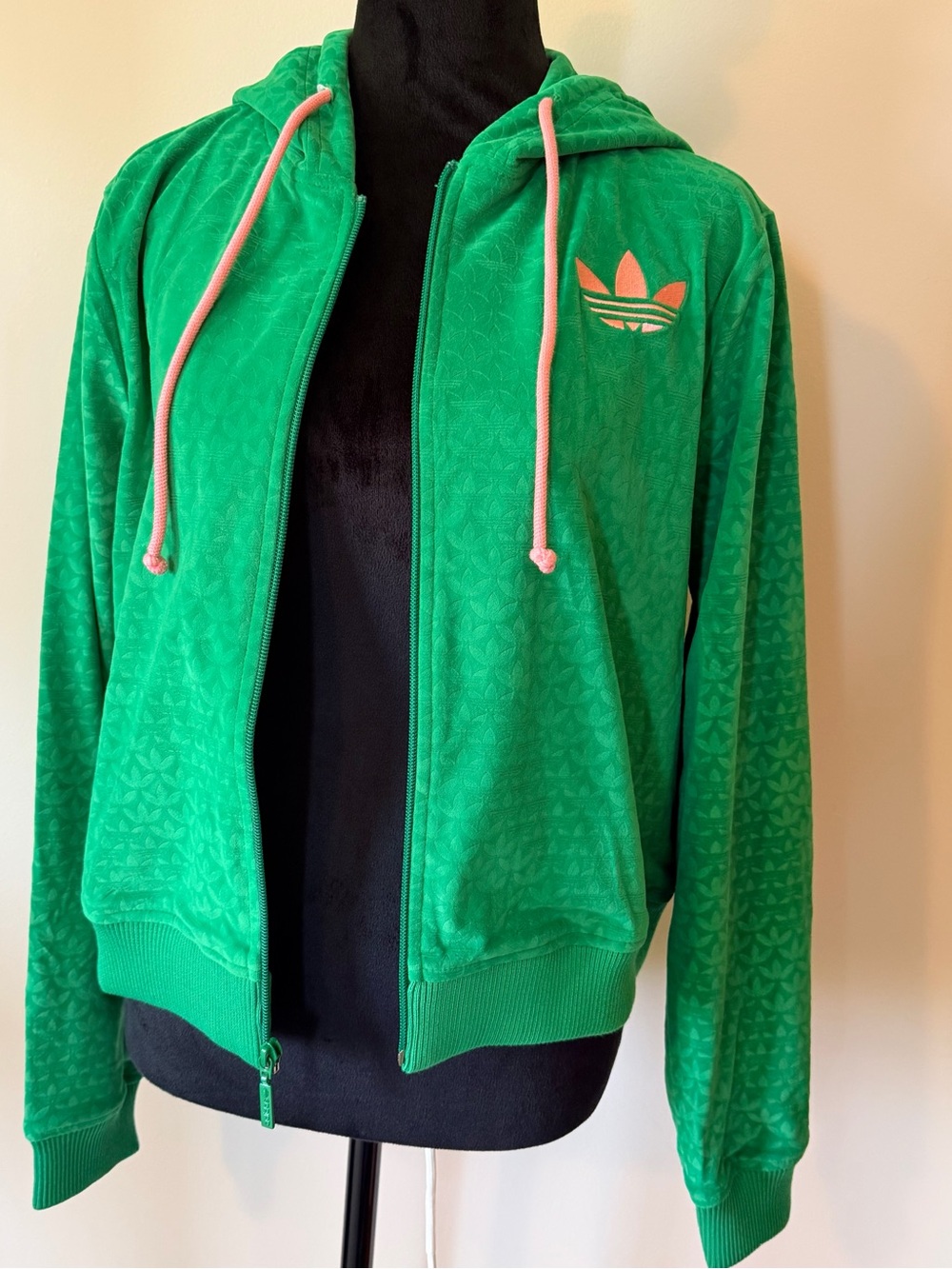 Adidas ADICOLOR HERITAGE NOW VELOUR ZIP HOODIE - Picture 9 of 12